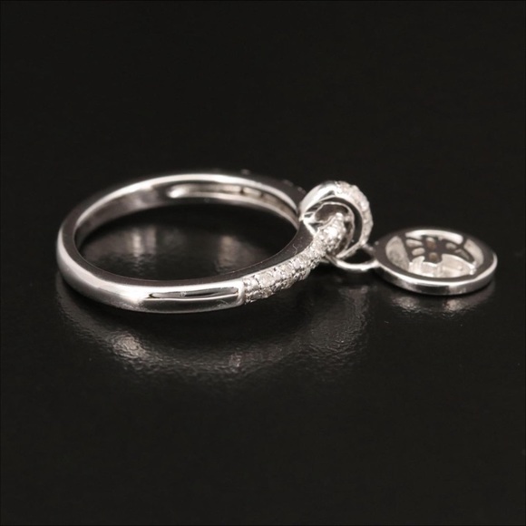 Eva LaRue Love charm Sterling Diamond Ring - Picture 5 of 7